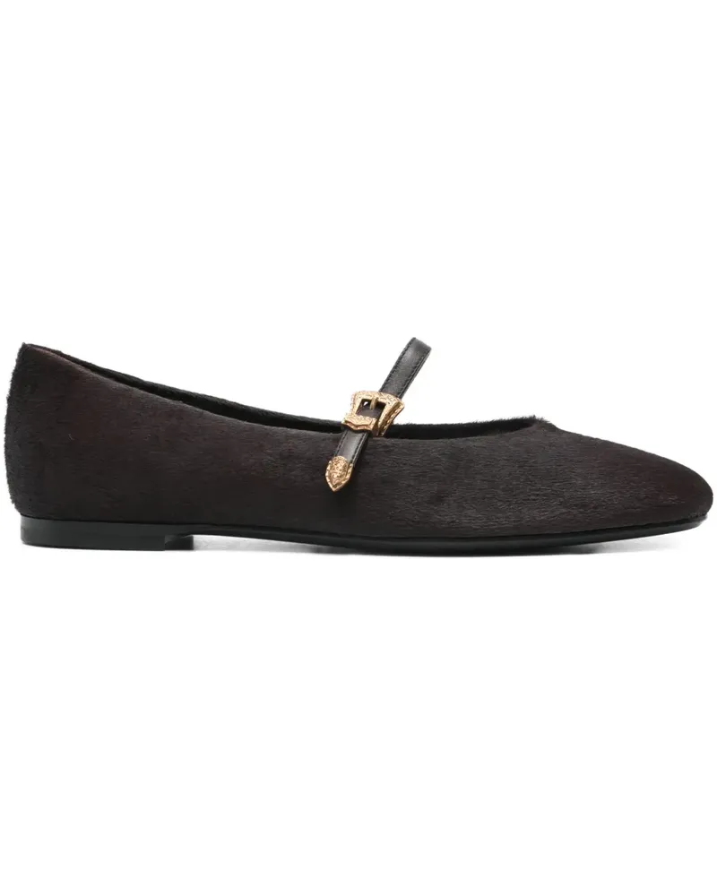 FESTA Milano buckle-detail ballet flats - Braun Braun