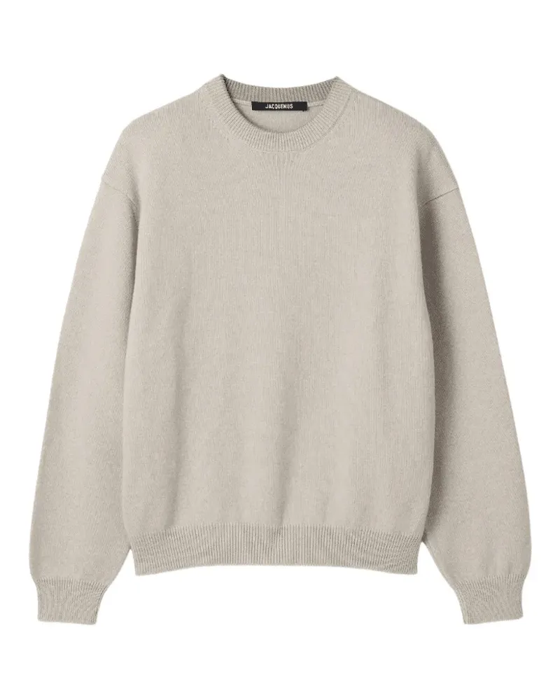 Jacquemus crew-neck long-sleeve sweater - Nude Nude
