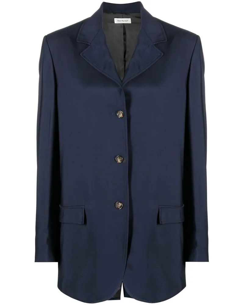 There Was One Einreihiger Oversized-Blazer Blue