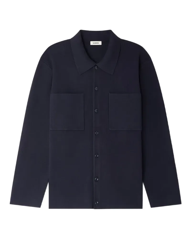 Sandro Cardigan mit langen Ärmeln - Blau Blau