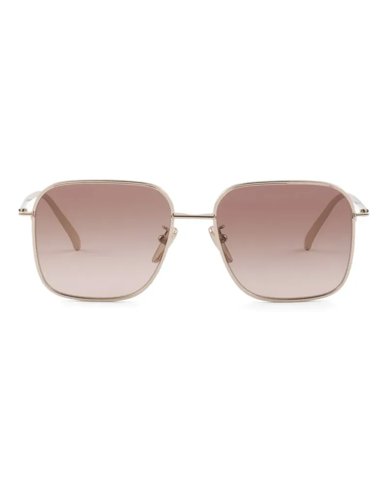 Prada Sonnenbrille mit eckigem Gestell - Gold Gold