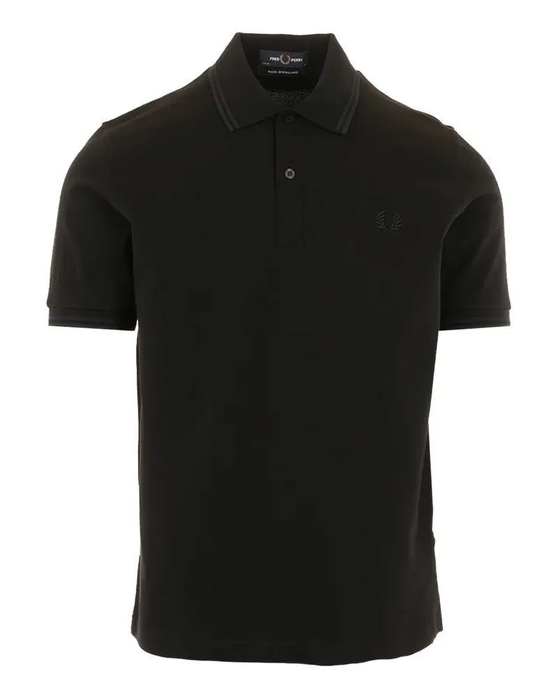 Fred Perry laurel-wreath polo shirt - Schwarz Schwarz