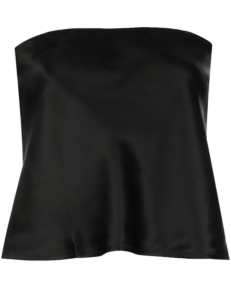 Reformation Spritz Seidenoberteil - Schwarz Schwarz