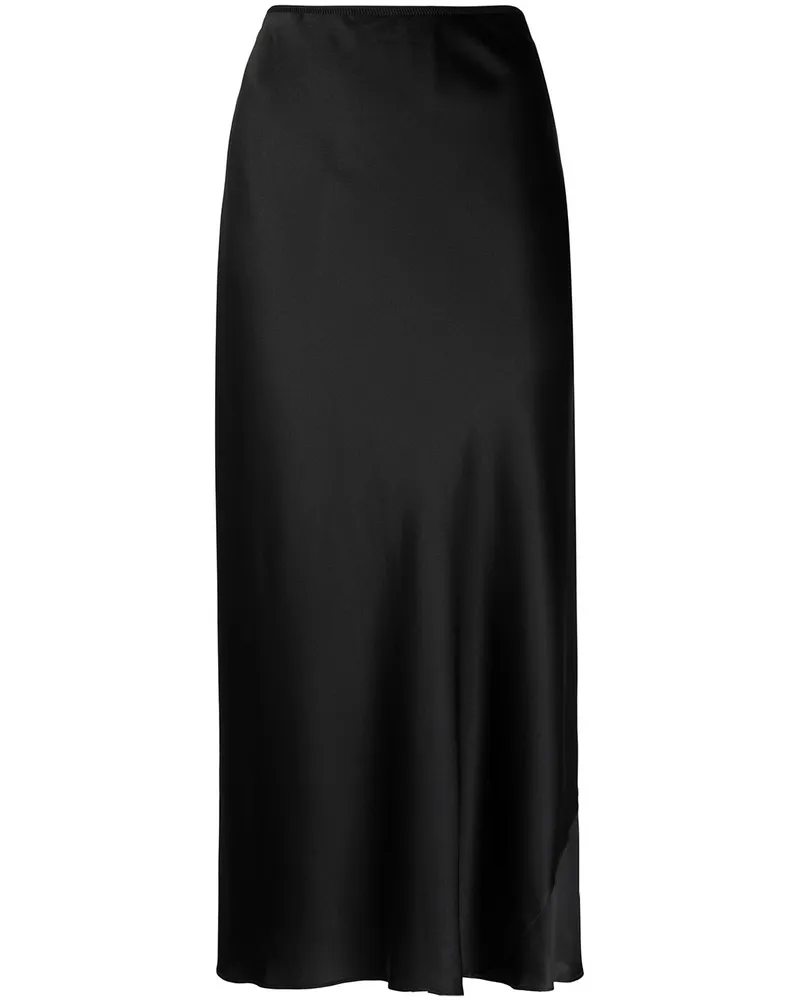 Dorothee Schumacher Midirock aus Seide - Schwarz Schwarz