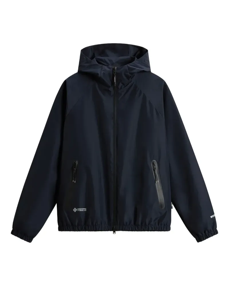 Woolrich Windbreaker mit Kapuze - Blau Blau