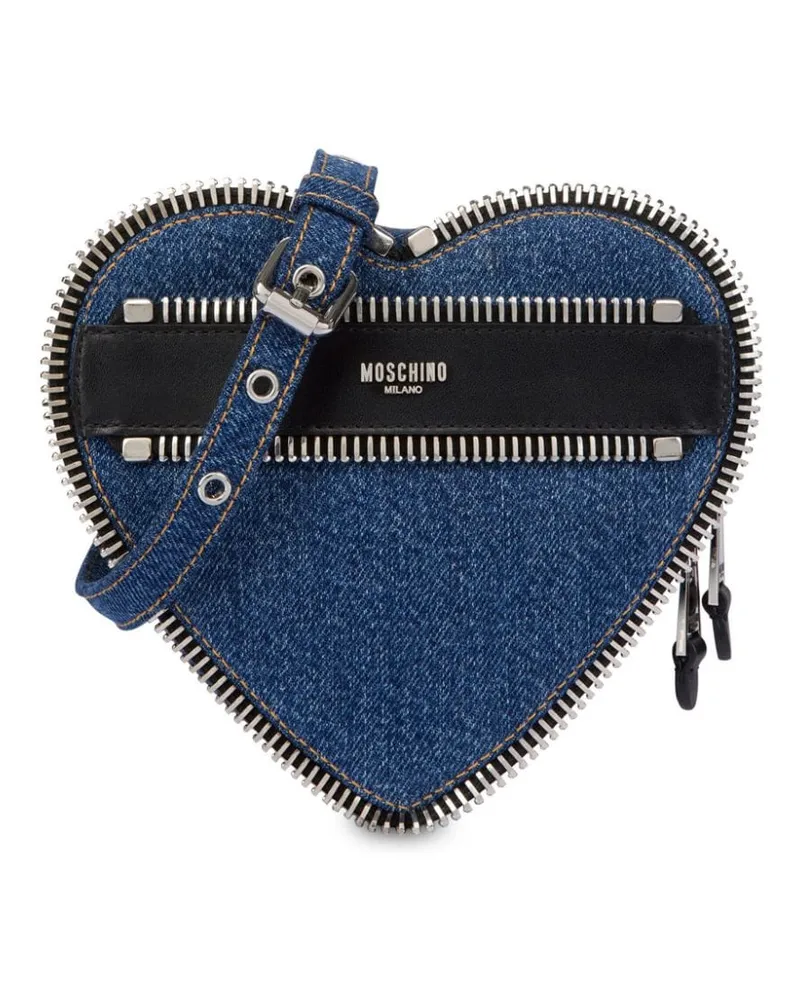 Moschino Jeans-Umhängetasche in Herzform - Blau Blau