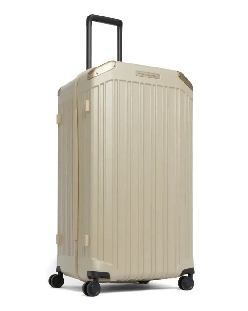 Piquadro hardside trunk-shape suitcase - Nude Nude