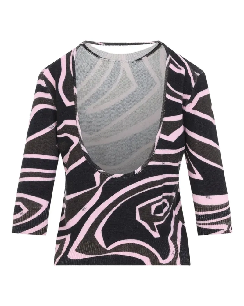Emilio Pucci Pullover mit Labyrinth-Print - Schwarz Schwarz