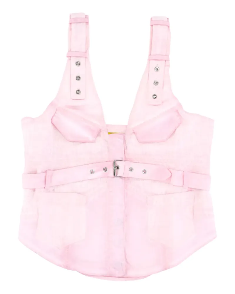 Marques ' Almeida belted top - Rosa Rosa