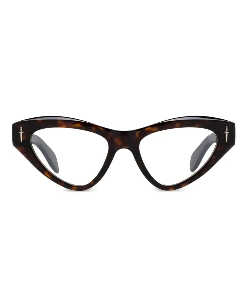 Cutler and Gross x The Great Frog Cat-Eye-Brille - Braun Braun