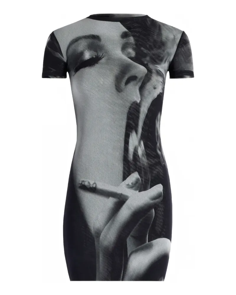 Jean Paul Gaultier The Smoking Woman Kleid - Schwarz Schwarz