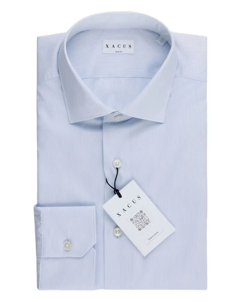 XACUS striped shirt - Blau Blau