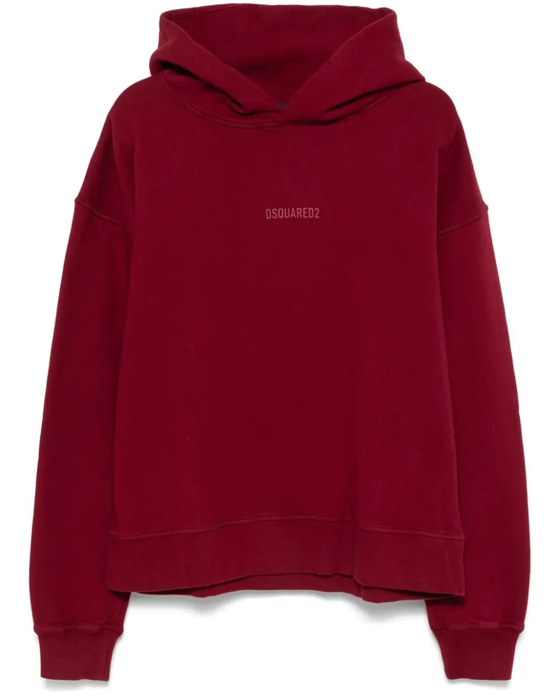Dsquared2 Hoodie mit vorstehendem Logo - Rot Rot