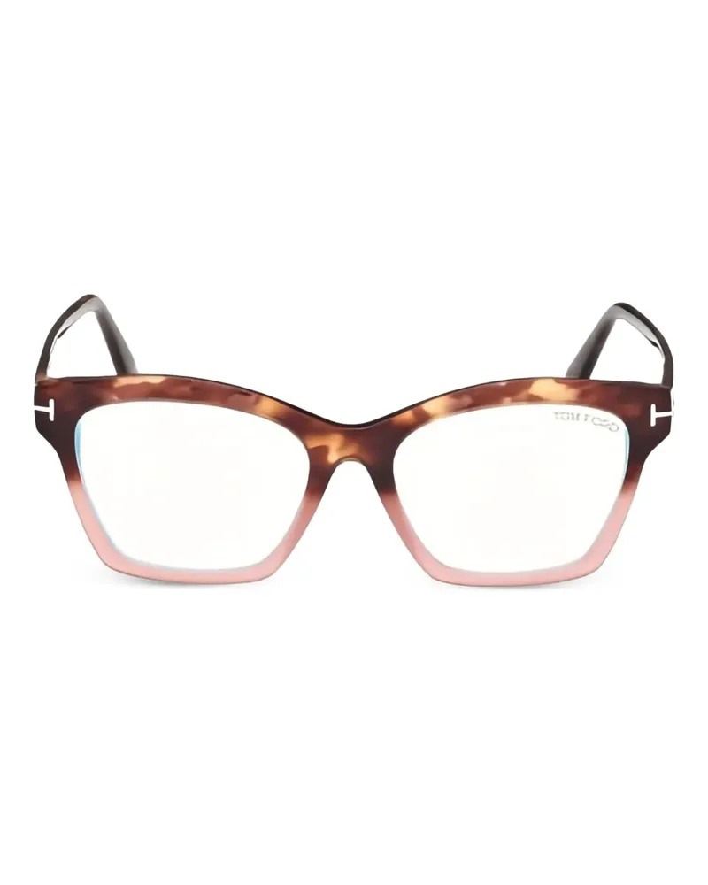 Tom Ford Cat-Eye-Brille - Braun Braun