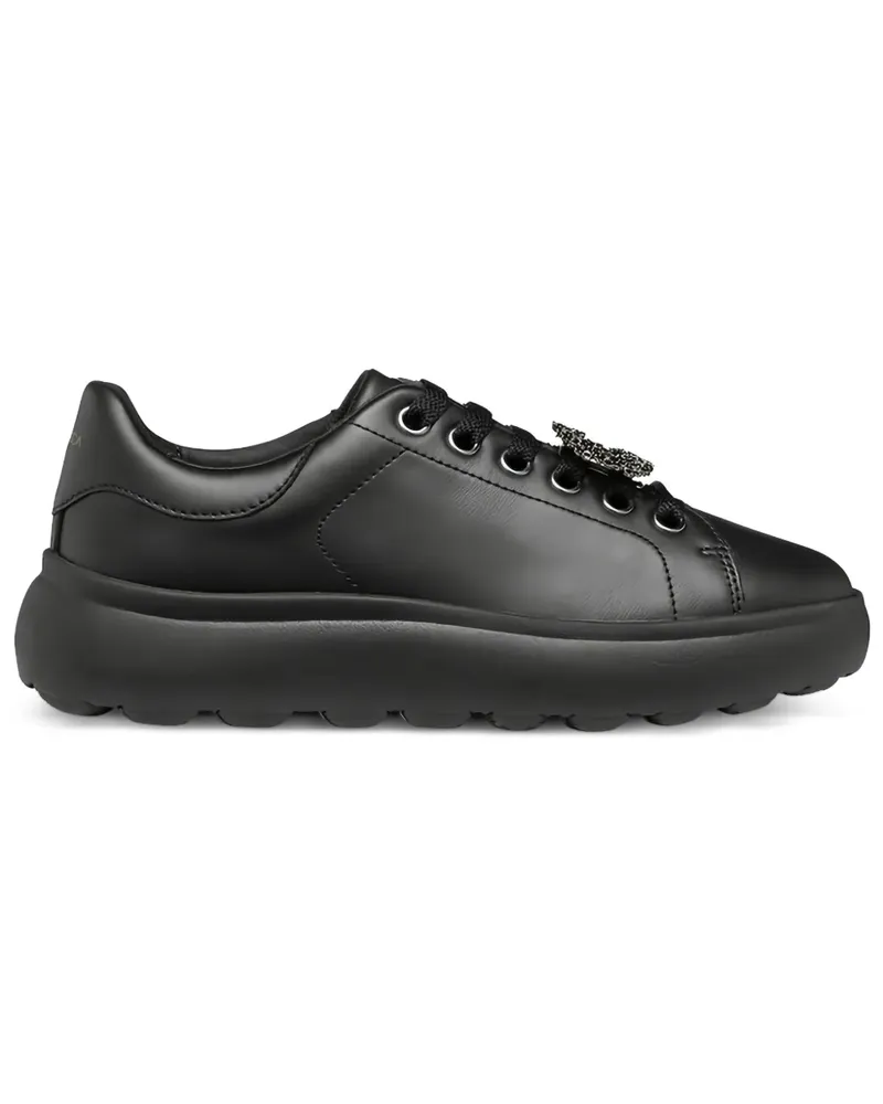 Geox Verzierte Plateau-Sneakers - Schwarz Schwarz