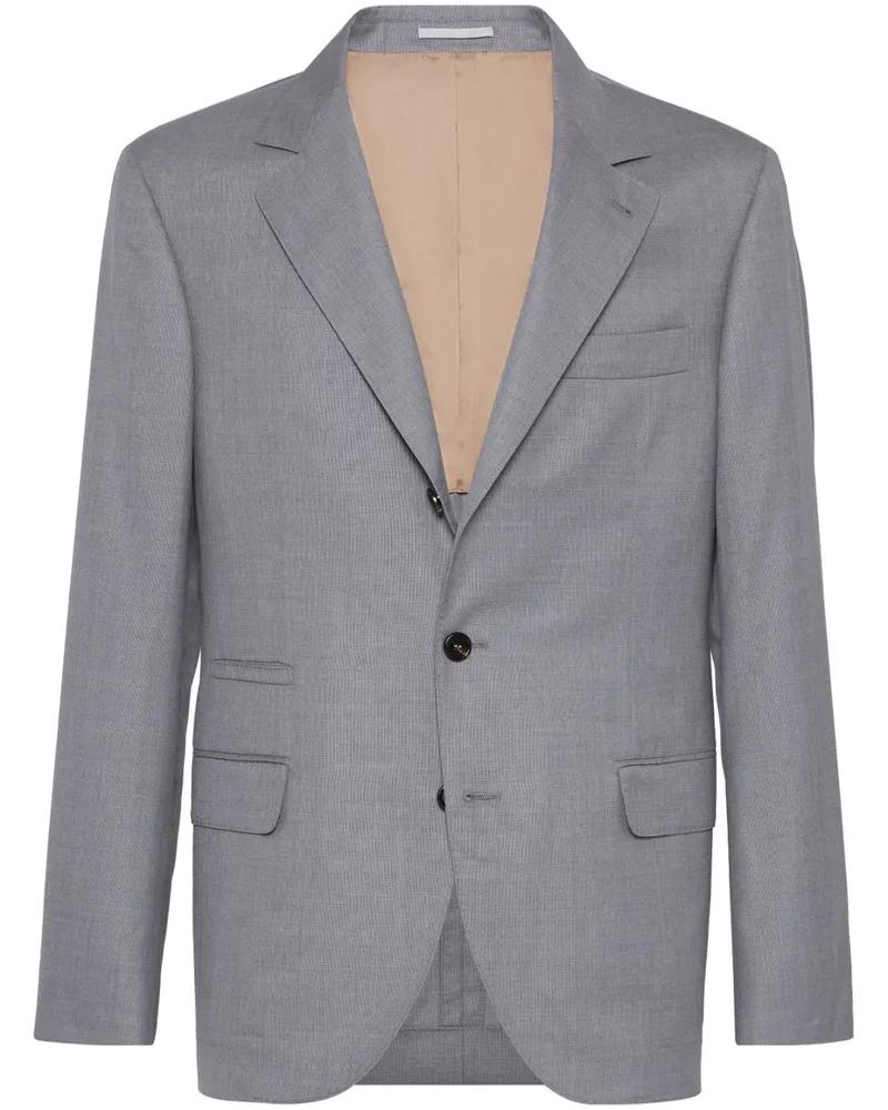 Brunello Cucinelli Taillierter Einreiher - Grau Grau