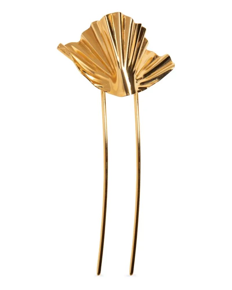 Jennifer Behr Haarnadel mit Blumenmotiv - Gold Gold