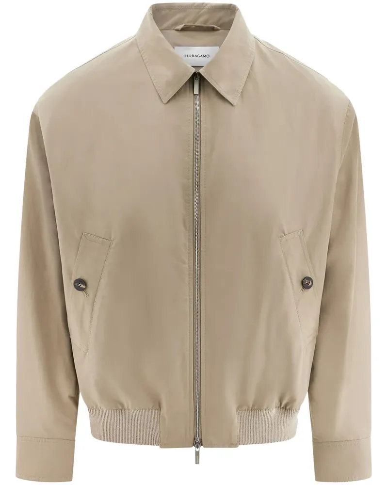 Ferragamo Jacke mit Logo-Gravur - Nude Nude