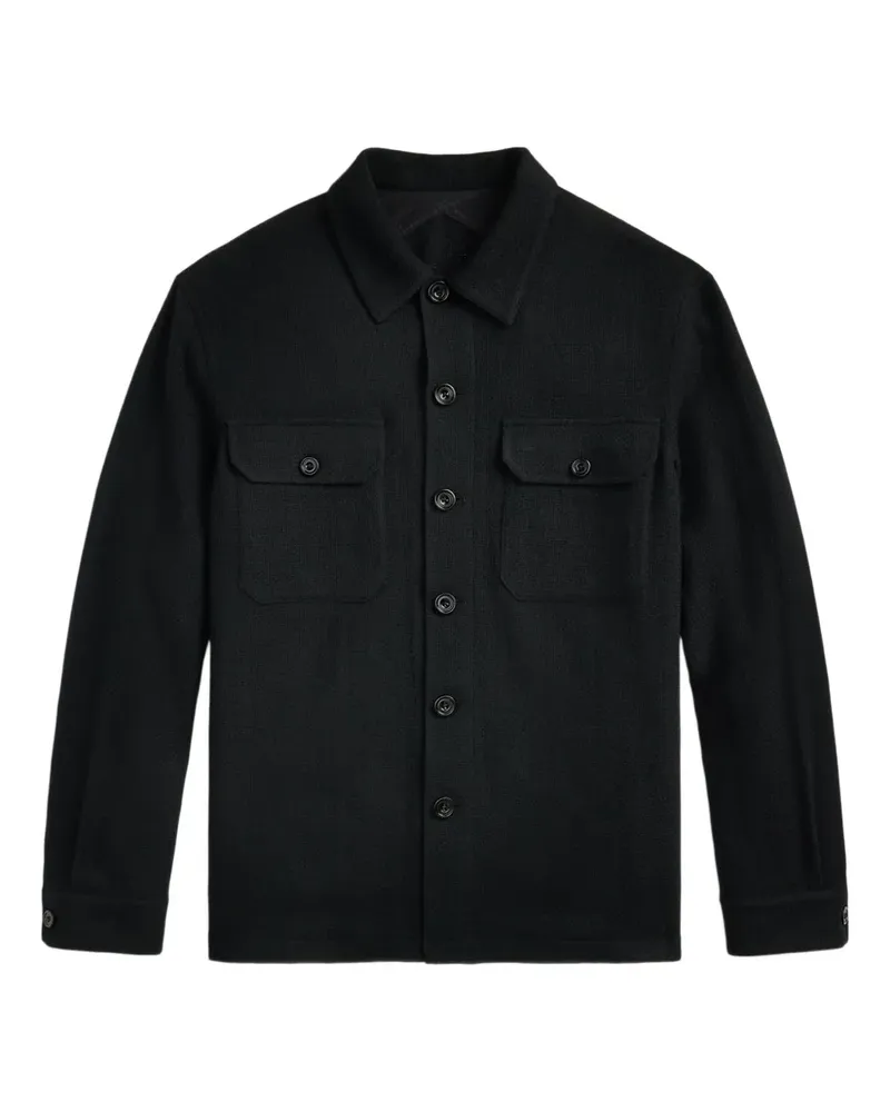 Ralph Lauren Hemdjacke aus Kaschmir - Schwarz Schwarz