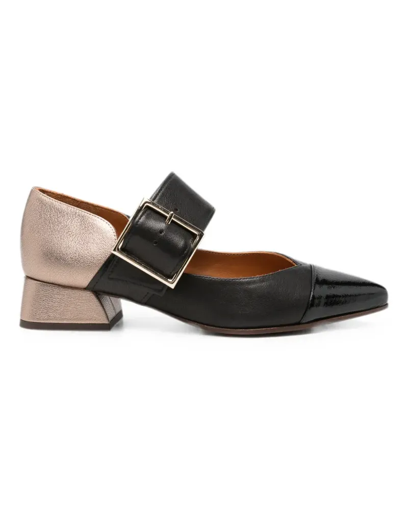 Chie Mihara Hebas buckle-fastening pointed-toe pumps - Schwarz Schwarz