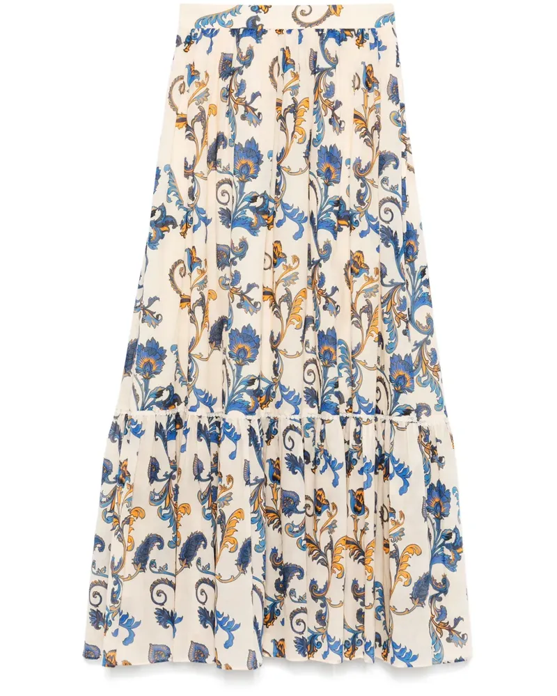 Etro Maxirock mit Paisley-Print - Nude Nude