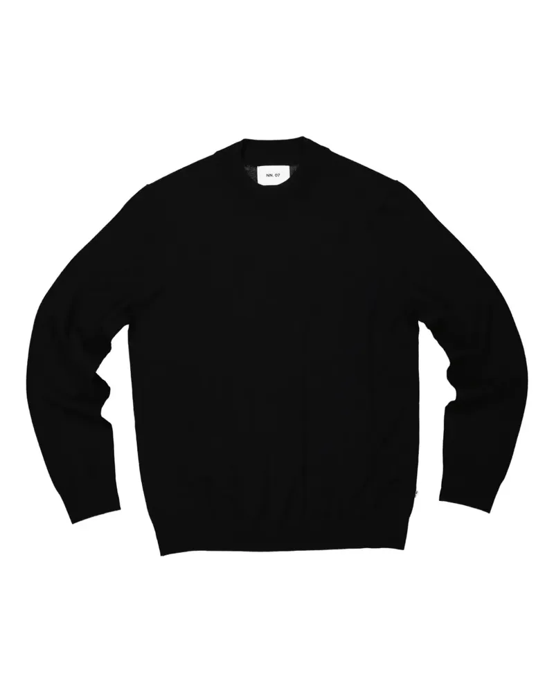 NN 07 Pullover mit rundem Ausschnitt - Schwarz Schwarz