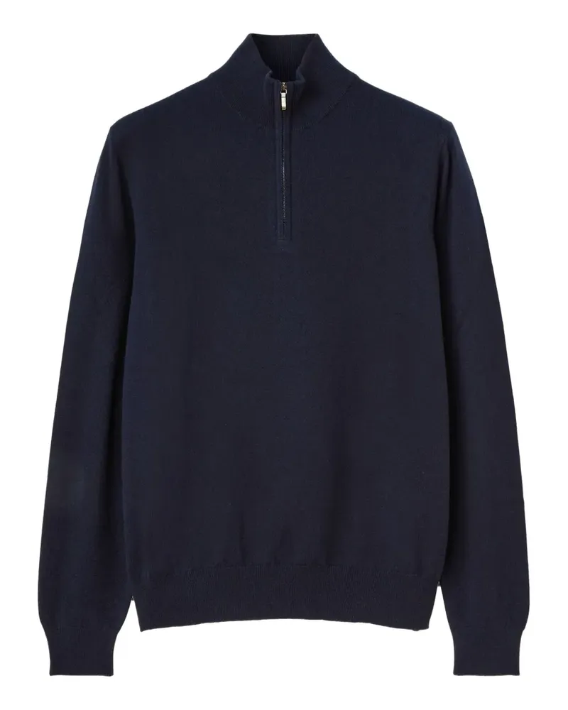 Loro Piana zip-neck sweater - Blau Blau