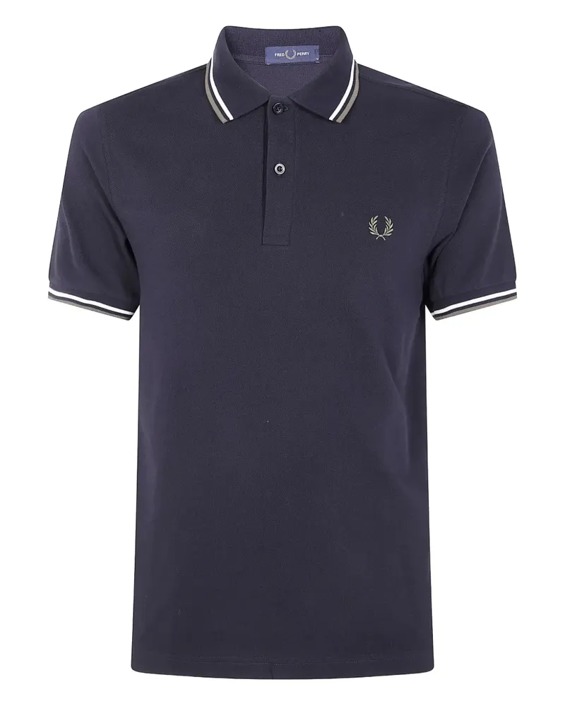 Fred Perry Poloshirt mit Logo - Schwarz Schwarz