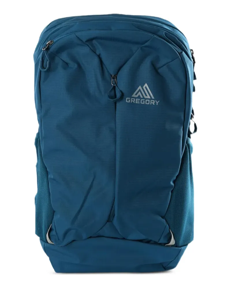Gregory Rhune 28 logo-print panelled backpack - Blau Blau