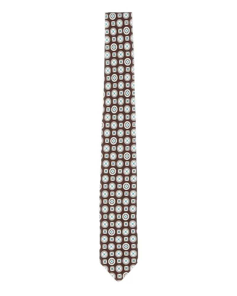 BARBA Krawatte aus Seide - Braun Braun