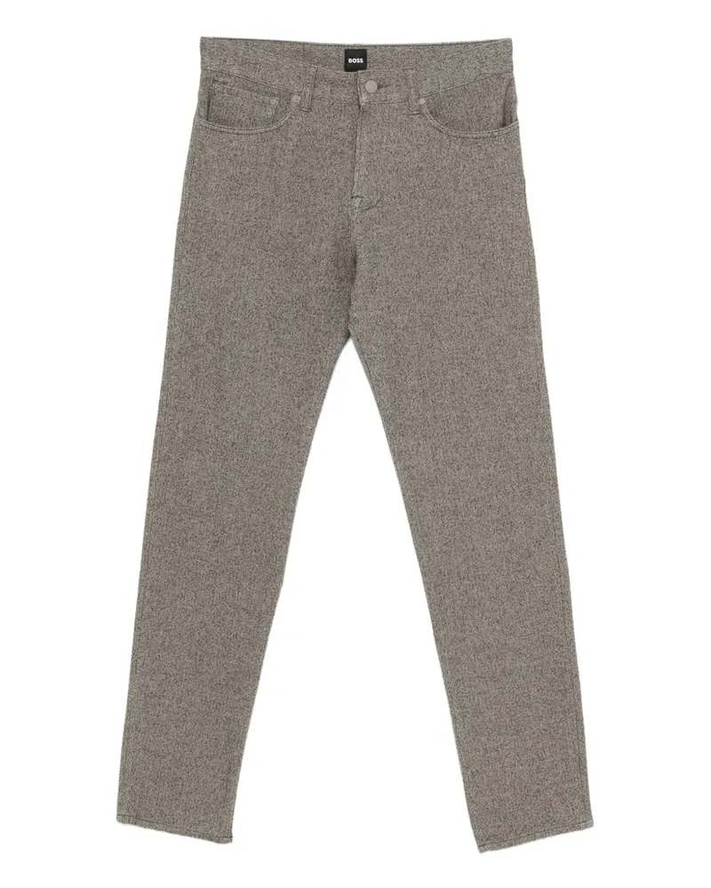 HUGO BOSS Hose mit Logo-Knöpfen - Braun Braun