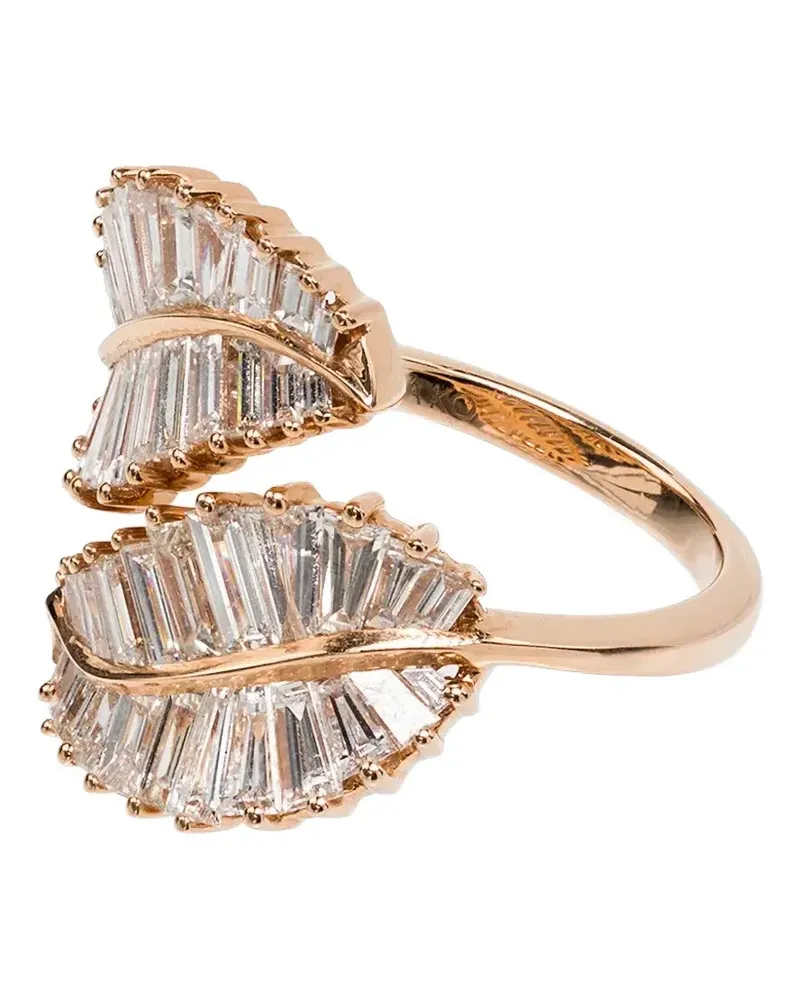 ANITA KO 18kt Rotgoldring mit Diamanten - Rosa Rosa