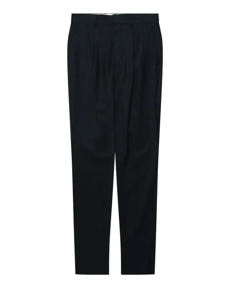 Comme des Garçons Bundfaltenhose mit Nadelstreifen - Schwarz Schwarz
