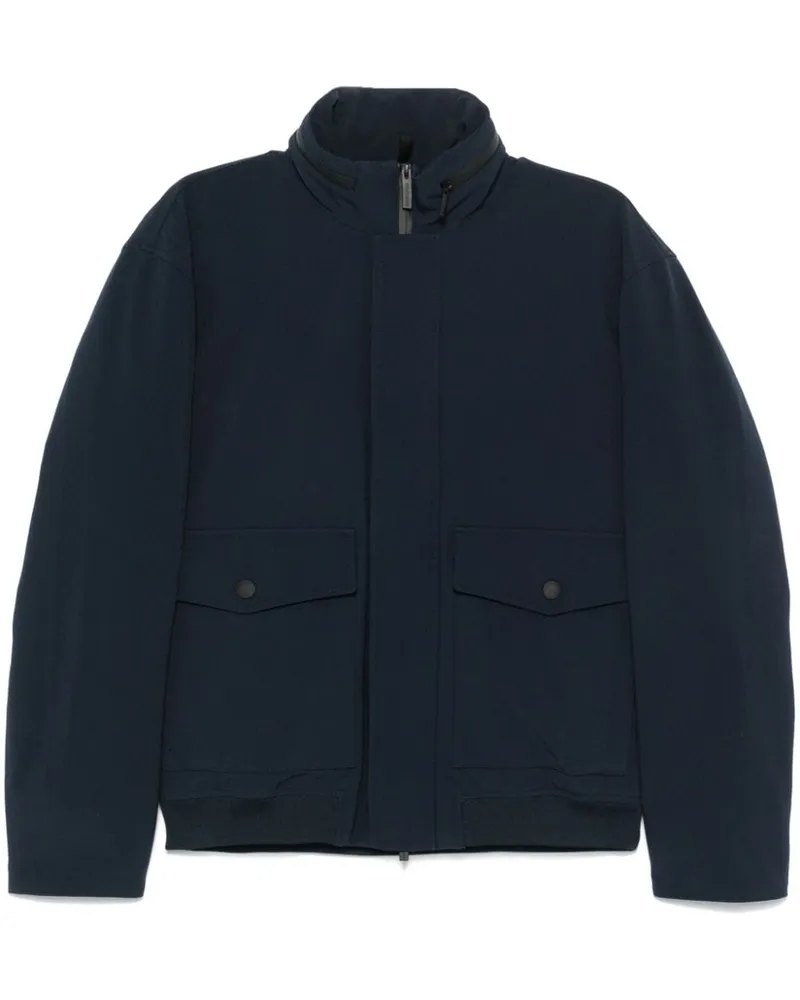 Woolrich Softshell-Bomberjacke - Blau Blau