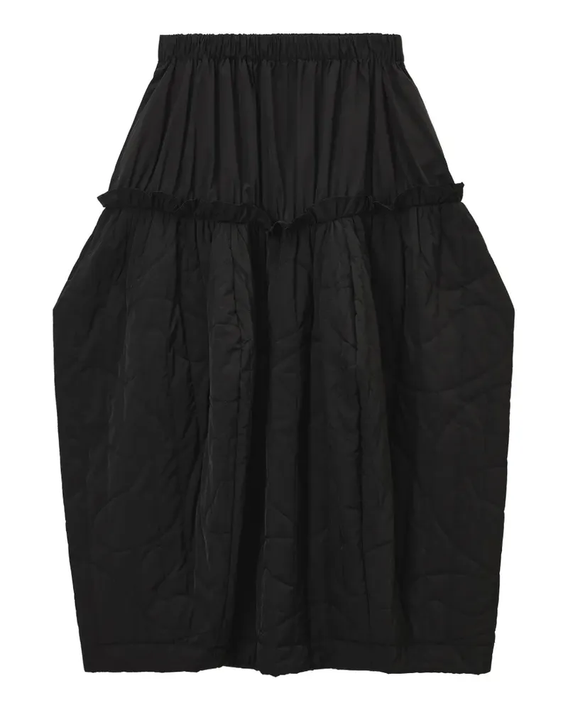ENFÖLD ruffled quilted skirt - Schwarz Schwarz
