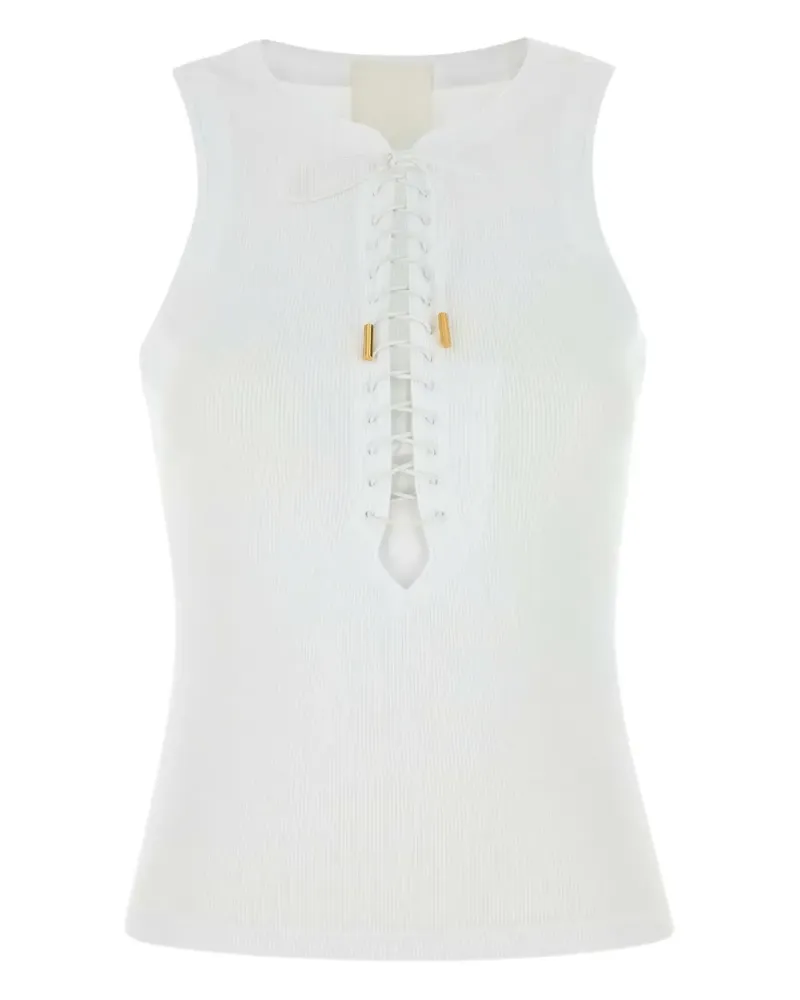 Givenchy Tanktop mit Schnürung - Weiß Weiß