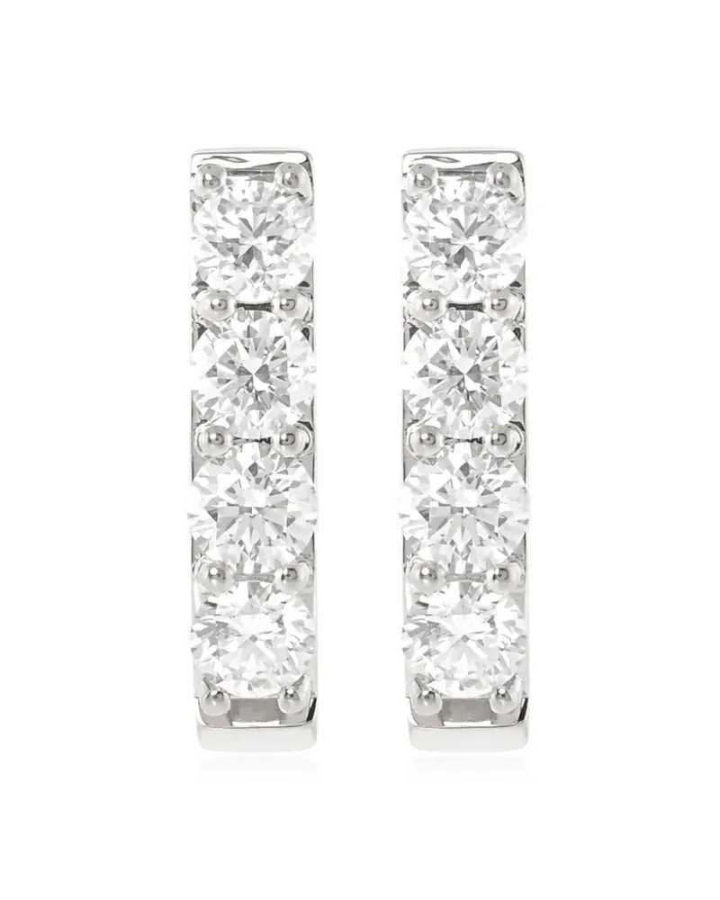Alinka 18kt Linka Grande Weißgoldcreolen mit Diamanten Weiß