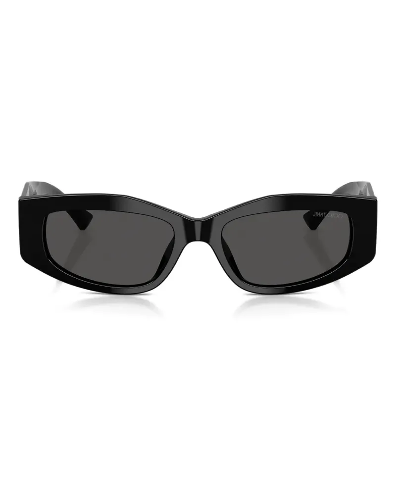 Jimmy Choo geometric-frame sunglasses - Schwarz Schwarz