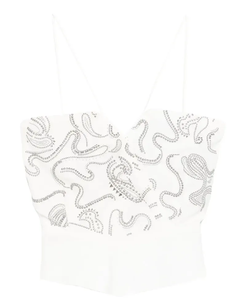 IRO Olympe embellished top - Weiß Weiß