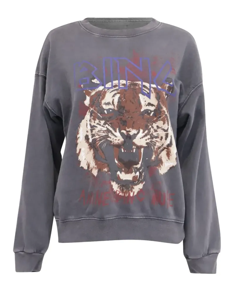 Anine Bing 2010s graphic-print sweatshirt - Grau Grau