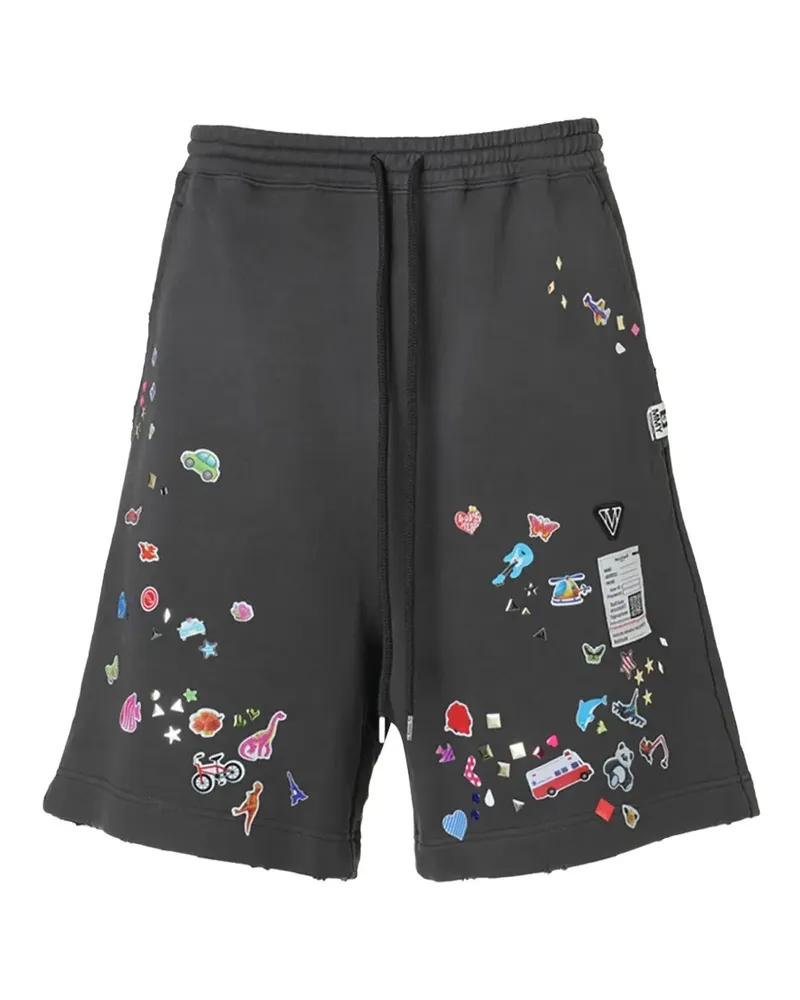 MIHARAYASUHIRO Sweatshirt-Shorts mit Print - Grau Grau