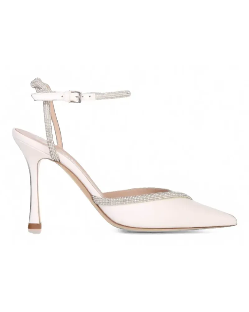 NINALILOU Spitze Mya Pumps mit Strass - Nude Nude