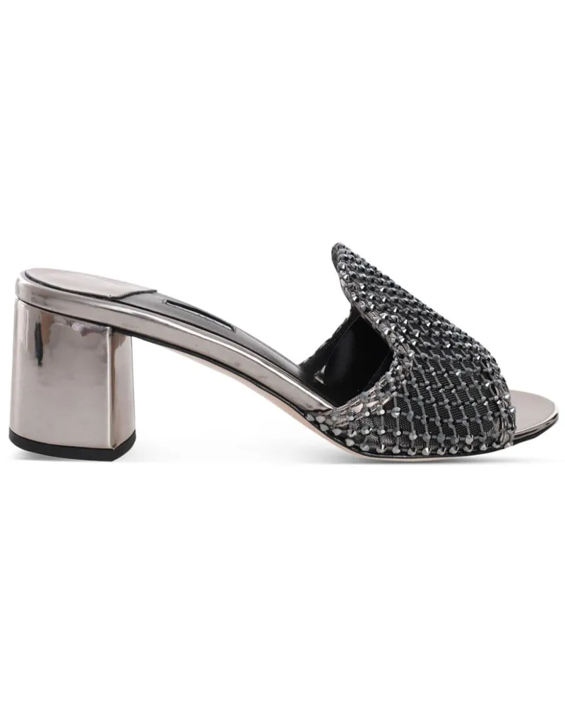 Le Silla Gilda Sandalen mit Kristallen - Silber Silber