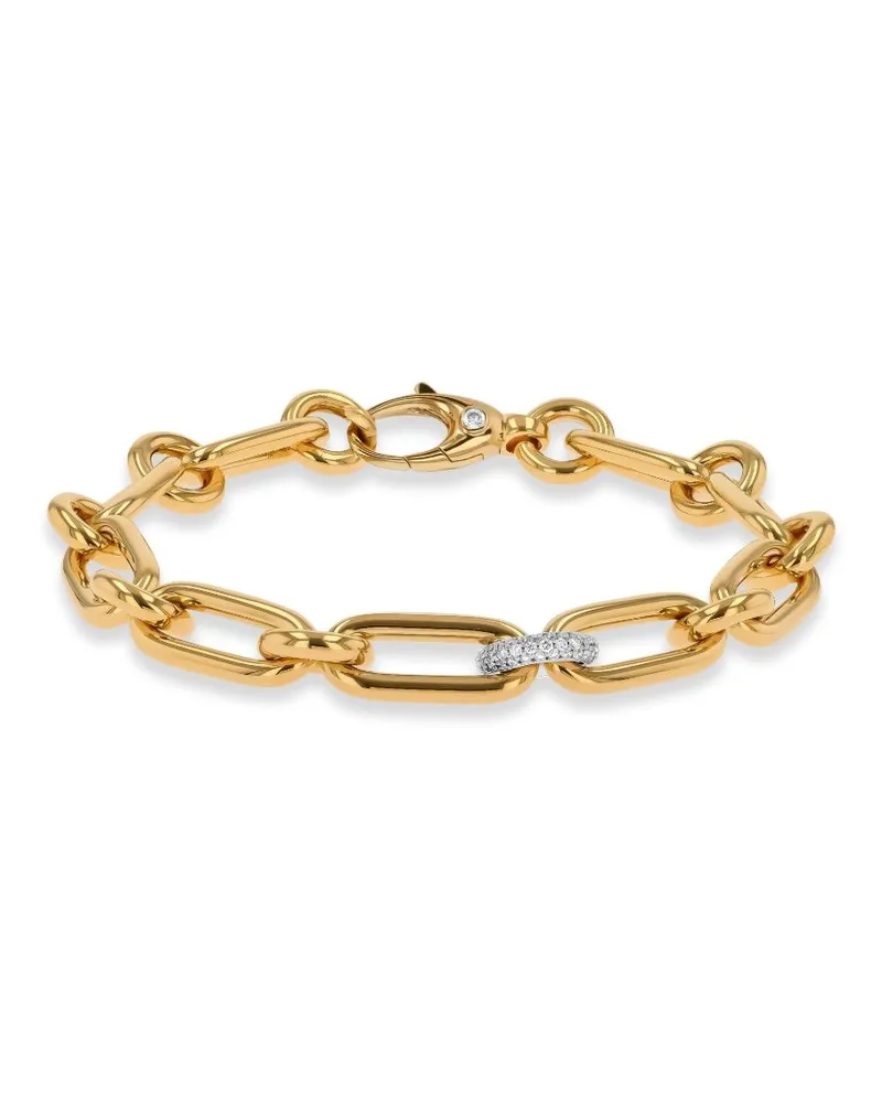Pragnell Mini 18kt Havana Gelbgoldarmband mit Diamanten Gold