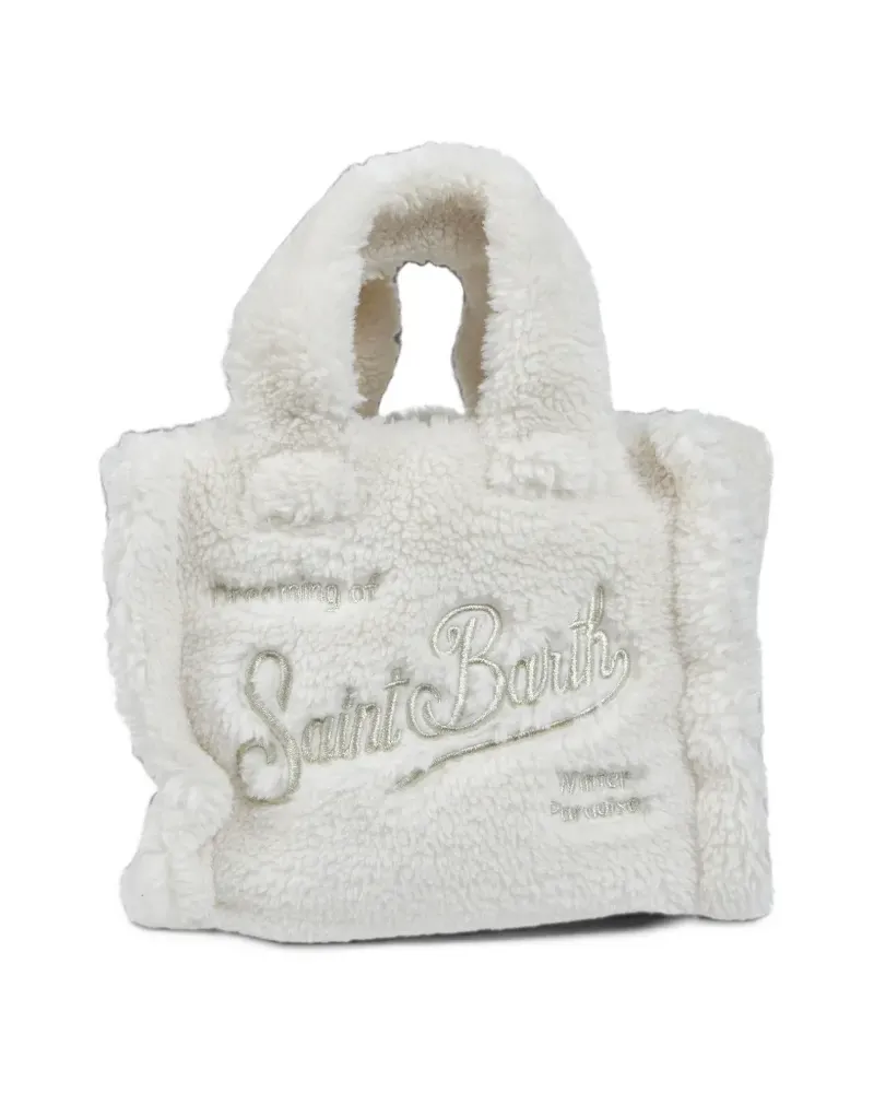MC2 Saint Barth mini Vanity teddy tote bag - Weiß Weiß