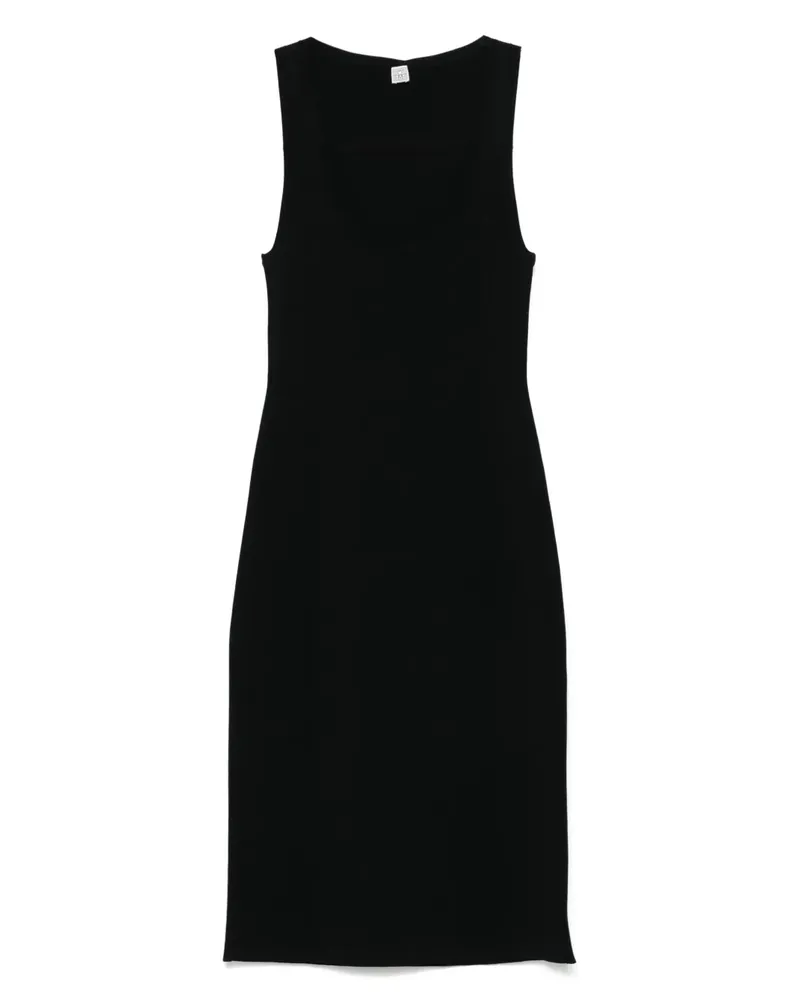 Totême Midi-Trägerkleid - Schwarz Schwarz