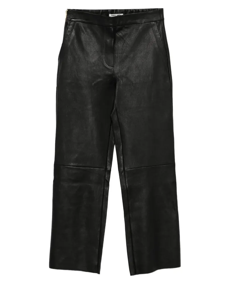 MAX&MOI Hose aus Leder - Schwarz Schwarz