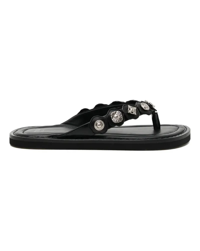 Toga Sandalen aus Leder - Schwarz Schwarz