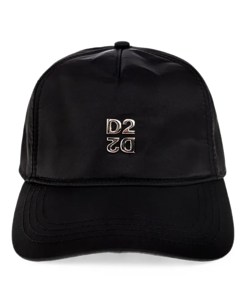 Dsquared2 logo-plaque baseball cap - Schwarz Schwarz
