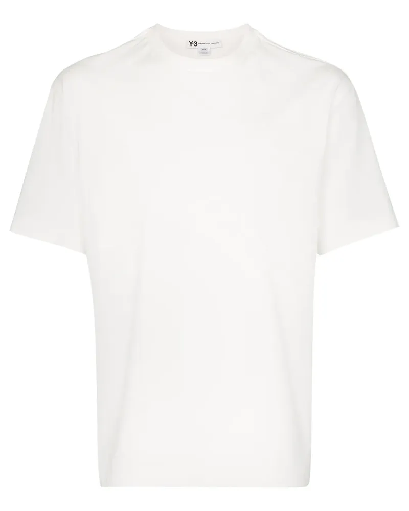 Y-3 T-Shirt mit Logo - Weiß Weiß